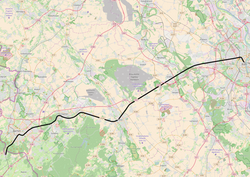 A Köln–Aachen nagysebességű vasútvonal útvonala