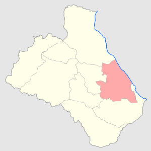 El distrito de Kaitago-Tabasaran en el mapa