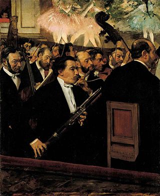 <i>The Orchestra at the Opera</i> Painting by Edgar Degas