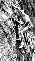Derek Hersey, on the climb "the Bulge" in Eldorado Canyon, Colorado.JPG