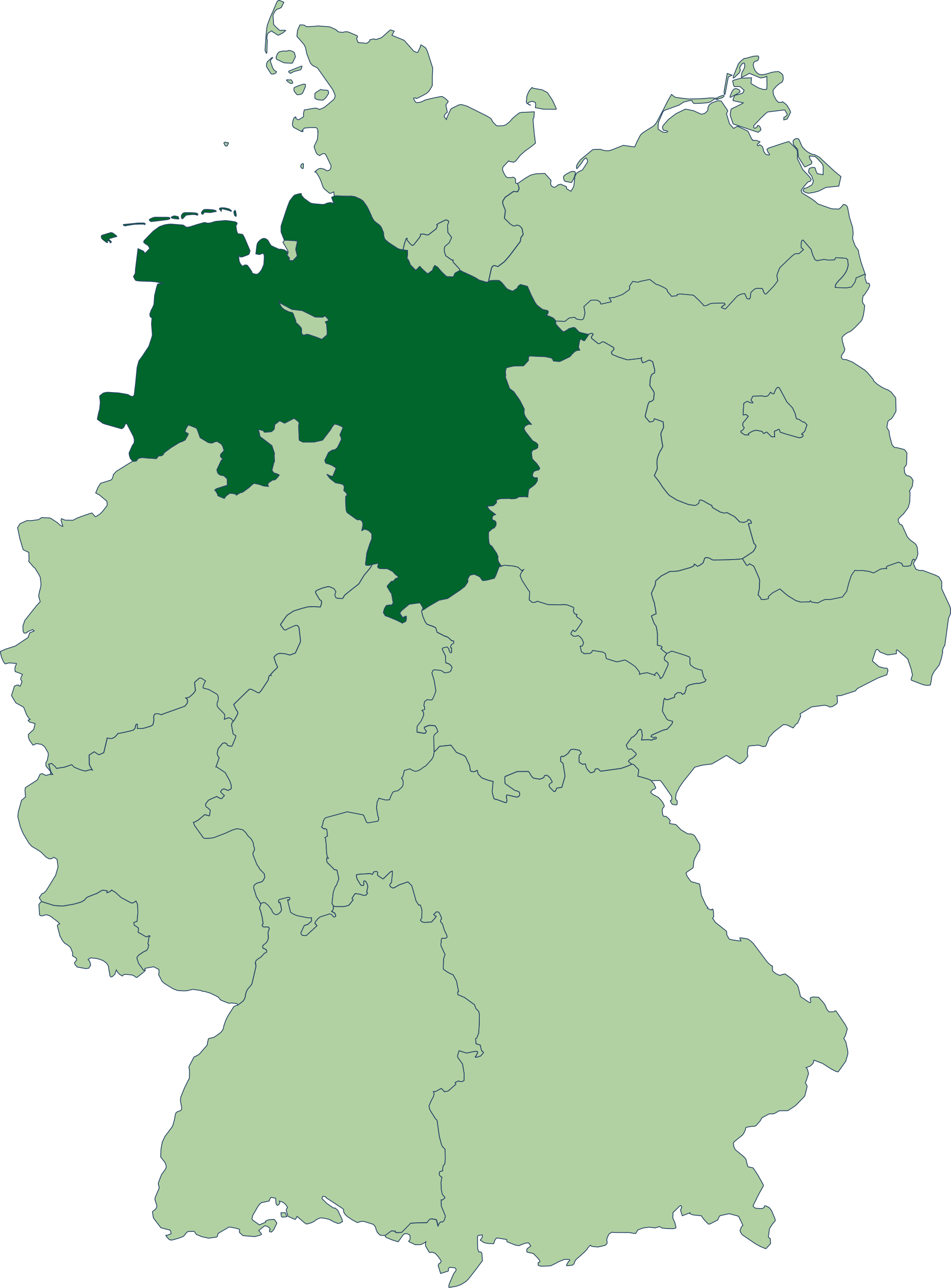 niedersachsen landkarte deutschland Datei:Deutschland Lage von Niedersachsen.svg – Wikipedia