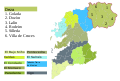Mapa de la comarca del Deza