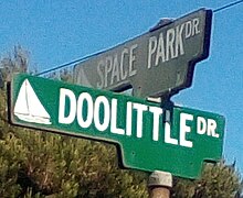 Street named after Jimmy Doolittle. DoolittleDrive-sign.jpg