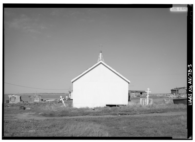 File:EAST END - Transfiguration of Our Lord Russian Orthodox Church, Egegik, Lake and Peninsula Borough, AK HABS AK,5-EGEG,1-3.tif