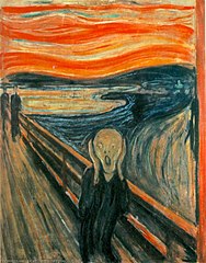 Obraz Výkřik od Edvarda Muncha.