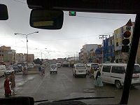 Hoofdweg door El Alto