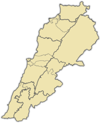 Electoral districts as per the 2017 vote law Electoral district of Lebanon (2017 Vote Law).png