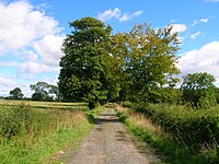 The old entrance to the stables and house from near Gallowayford. Entrance to Kennox and the stables.JPG