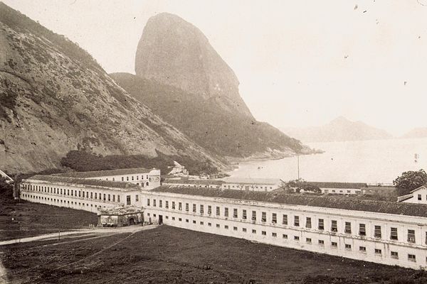 The old Military School of Praia Vermelha in 1888