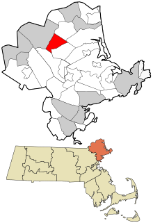 Essex County Massachusetts incorporated and unincorporated areas Groveland highlighted.svg