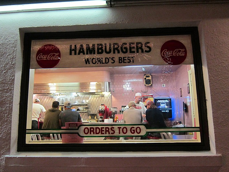 File:Exploring the french quarter - Clover Grill Hamburgers Window.jpg