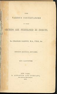 <i>Fertilisation of Orchids</i> 1862 book by Charles Darwin