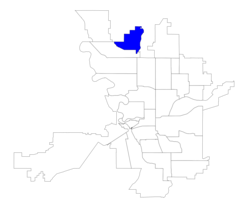 Location within the city of Spokane