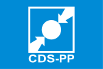 Flag of the CDS – People's Party.svg