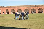 Fort Pulaski National Monument, chatham county, Georgia, U.S. This is an image of a place or building that is listed on the National Register of Historic Places in the United States of America. Its reference number is 66000064.