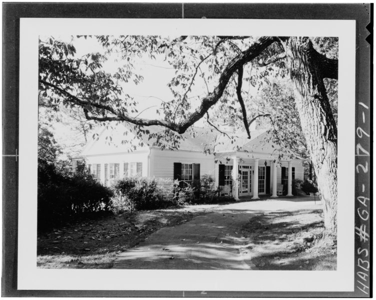 File:GENERAL VIEW - Roosevelt's Little White House, Georgia Highway 85-W, Warm Springs, Meriwether County, GA HABS GA,100-WASP,1-1.tif