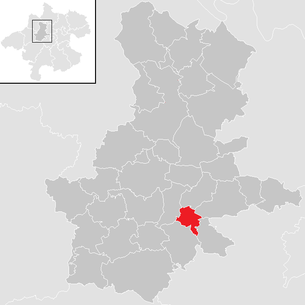 Location of the municipality of Gallspach in the Grieskirchen district (clickable map)