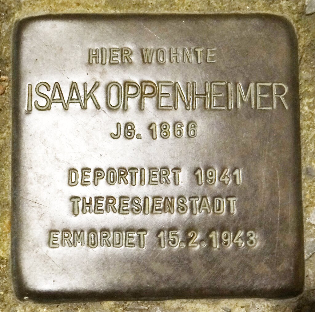 Gau-Bickelheim Stolperstein Am Römer 10 Isaak Oppenheimer.jpg