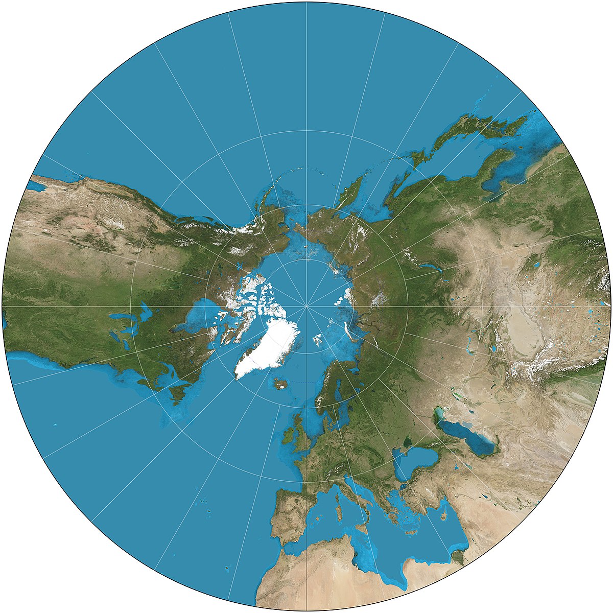 Gnomonic Chart North Atlantic