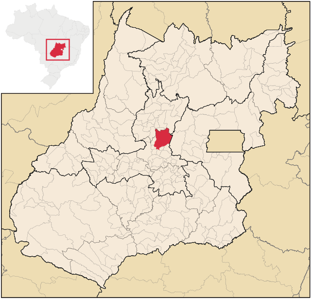 Localização de Jaraguá em Goiás