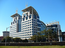 Government Plaza in Mobile, seat of government for the city and the county Government Plaza Mobile.JPG
