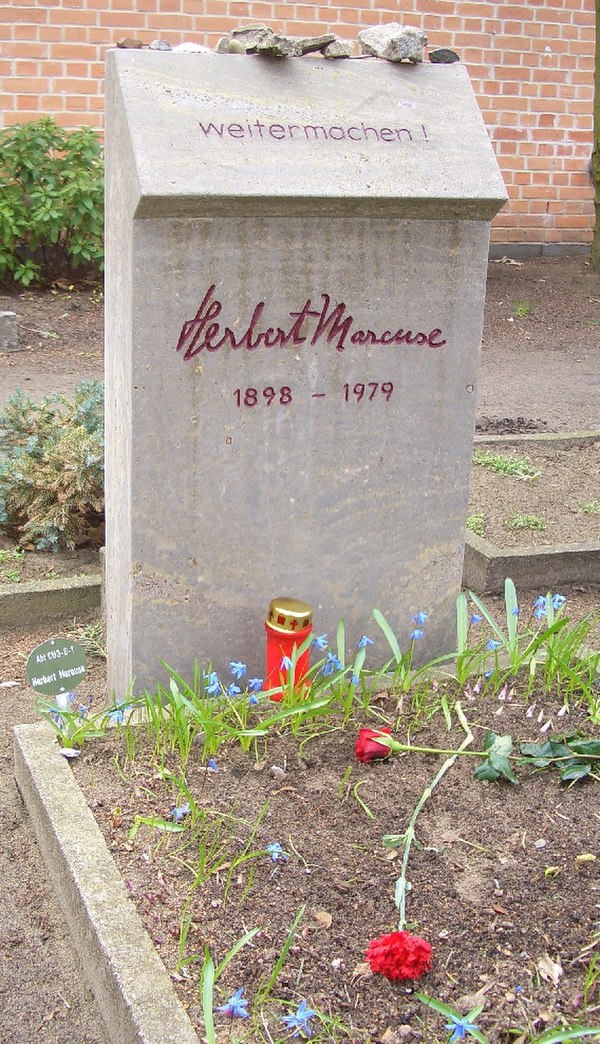 Grave in the Dorotheenstädtischer cemetery, Berlin, where Marcuse's ashes were buried in 2003