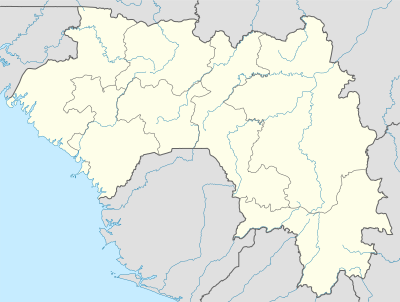 Mapa de localización de Guinea