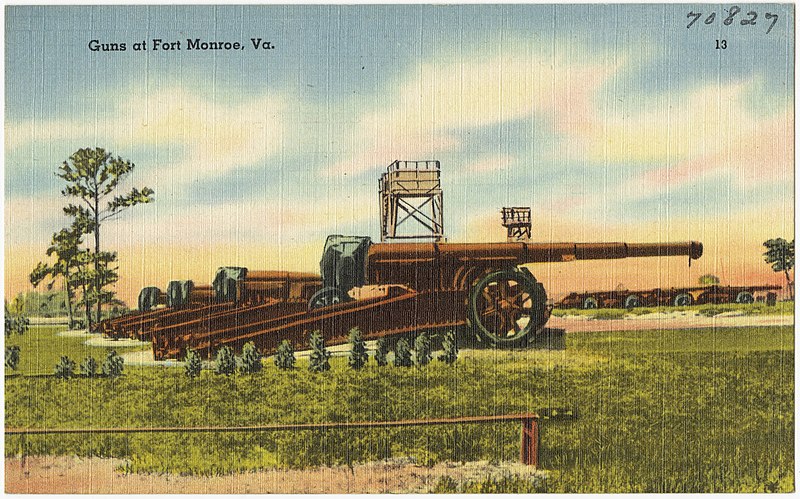 File:Guns at Fort Monroe, Va.jpg