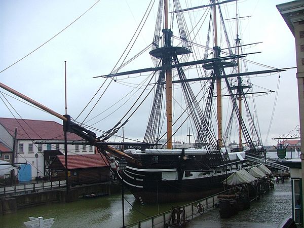 HMS Trincomalee, one of the two surviving members of the class.