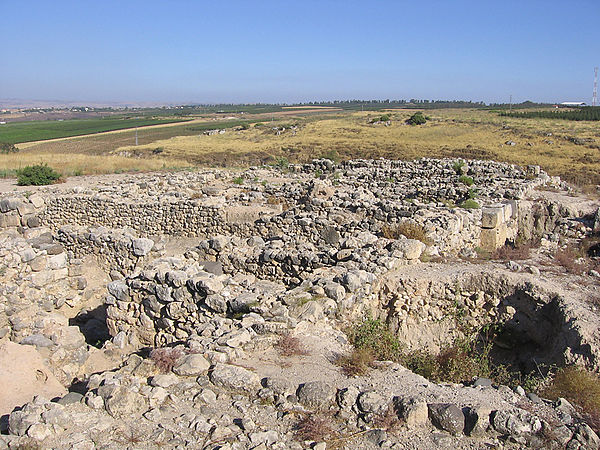 Archaeological remains at Hazor