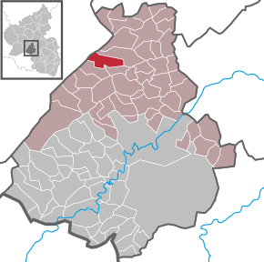 Poziția Hellertshausen pe harta districtului Birkenfeld