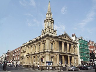 Hinde Street Methodist Church on the corner of Thayer Street and Hinde Street Hinde Street Methodist Church - geograph.org.uk - 418886.jpg