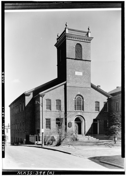 File:Historic American Buildings Survey Arthur C. Haskell, Photographer Apr. 22, 1936 (a) EXT.- FRONT and SIDE, LOOKING NORTHEAST - First Universalist Meetinghouse, Salem, Essex County HABS MASS,5-SAL,35-1.tif