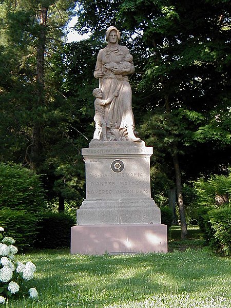 File:Historic National Road - Madonna Statue on the Indiana National Road - NARA - 7719338.jpg