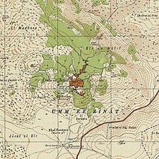 Serie de mapas históricos para el área de Umm az-Zinat (década de 1940) .jpg