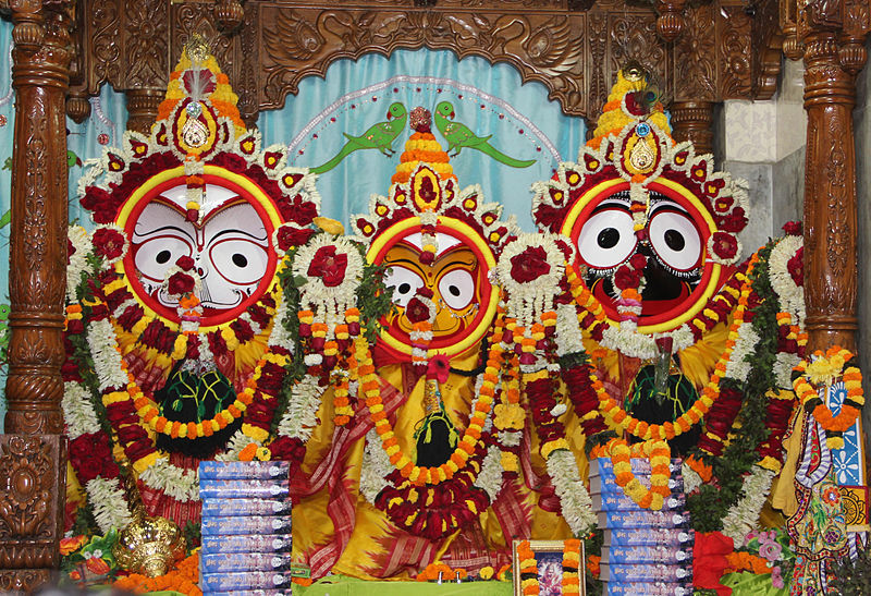 File:ISKCON Temple Bhubaneswar, Lord Jagannath, Balabhadra, Subhadra.jpg