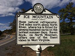 Ice Mountain historical marker