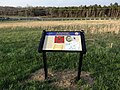 "In the Footsteps of North Carolina" historical marker at Bristoe Station Battleground. Located at 17674 Main Street, Dumfries, Virginia 22026.