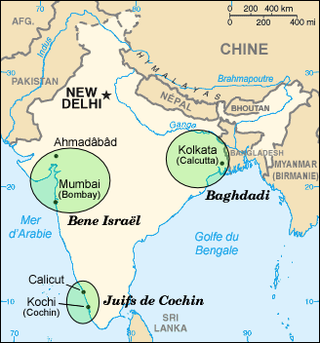 Carte des communautés indiennes avant leur immigration.