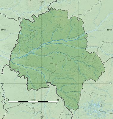 Location map France Indre-et-Loire
