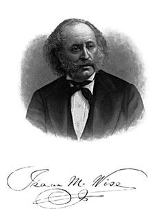 Isaac Mayer Wise Bohemian-born American rabbi, editor and author (1819-1900)