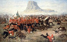 The Battle of Isandlwana during the Anglo-Zulu War of 1879. After an initial defeat the British were able to conquer Zululand. Isandhlwana.jpg