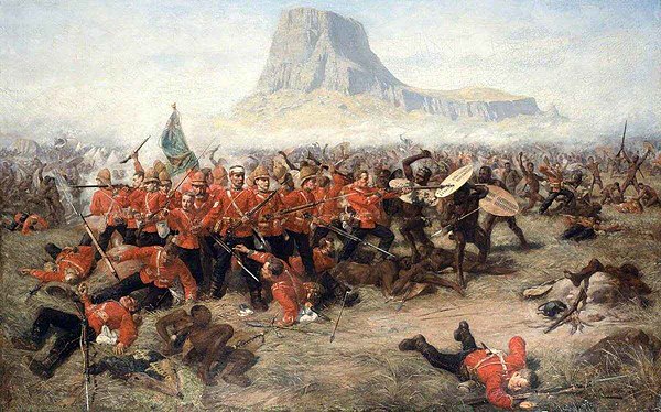 Battle of Isandlwana painting by Charles Edwin Fripp (1854–1906)