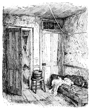 A FLAT IN THE PAUPER BARRACKS, WEST THIRTY-EIGHTH STREET, WITH ALL ITS FURNITURE.