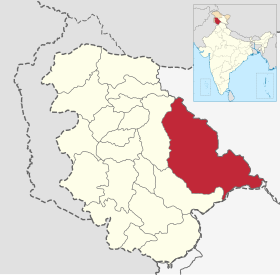 Kishtwar District'in Konumu ضلع کشتواڑ