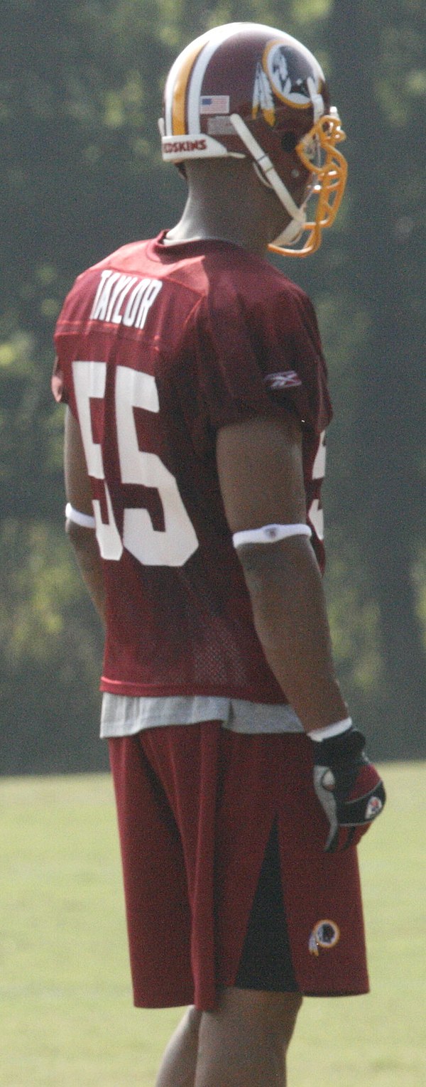 Taylor during the Redskins' training camp in 2008.
