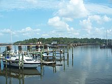 View of Trout River from Tallulah-North Shore Jax FL Trout River near US 17 Main St01.jpg