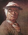 ジャン・シメオン・シャルダン 丸眼鏡の自画像（パステル）、1775年