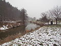 Čeština: Řeka Jihlava v Číchově, okr. Třebíč. English: Jihlava River in Číchov, Třebíč District.