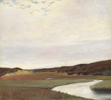 Johan Rohde: Sommerdag ved Karup Å, 1891. Statens Museum for Kunst